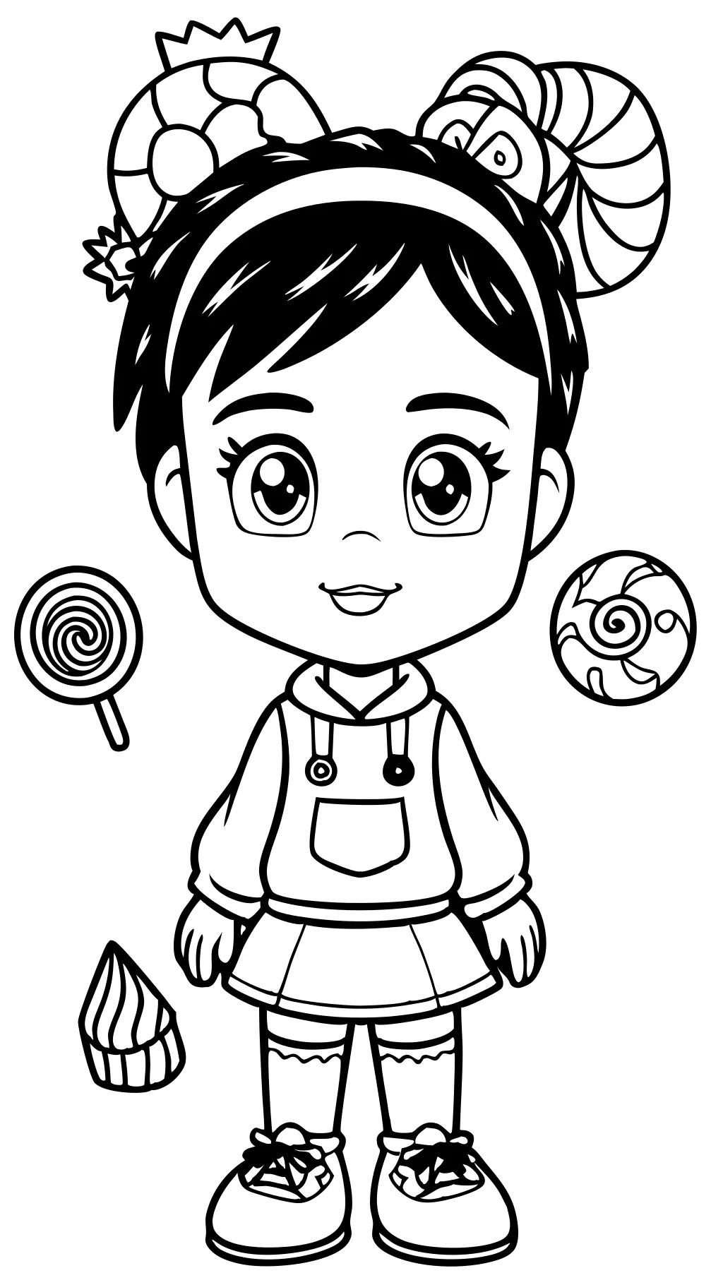 vanellope von schweetz coloring page